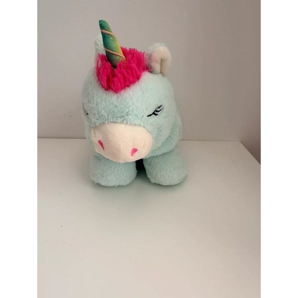 Kellytoy Blue and Pink 8” Plush unicorn Stuffed Animal